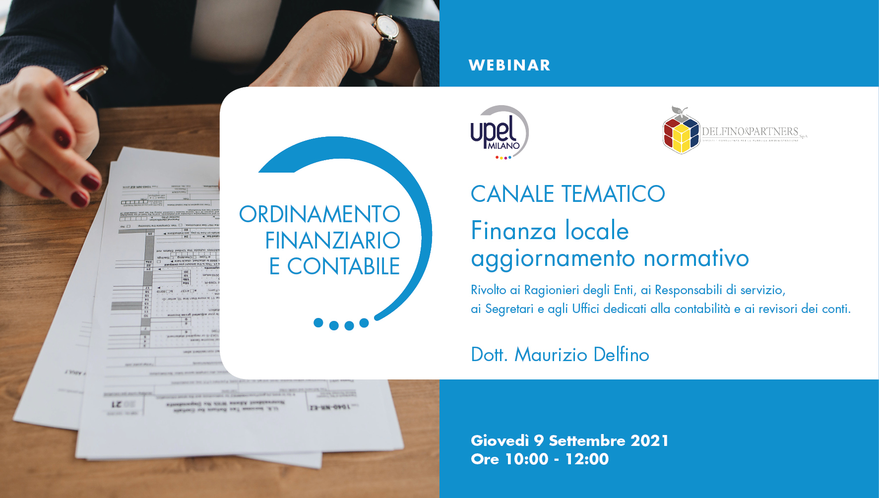Canale tematico con Delfino&Partners - 17 - Finanza locale aggiornamento normativo