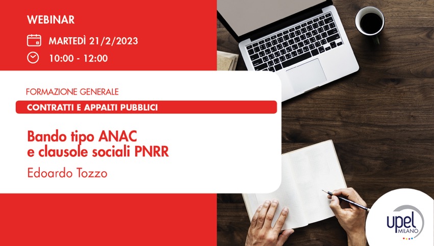 Bando tipo ANAC e clausole sociali PNRR