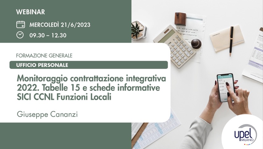 Monitoraggio contrattazione integrativa 2022 Tabelle 15 e schede informative SICI - CCNL Funzioni Locali