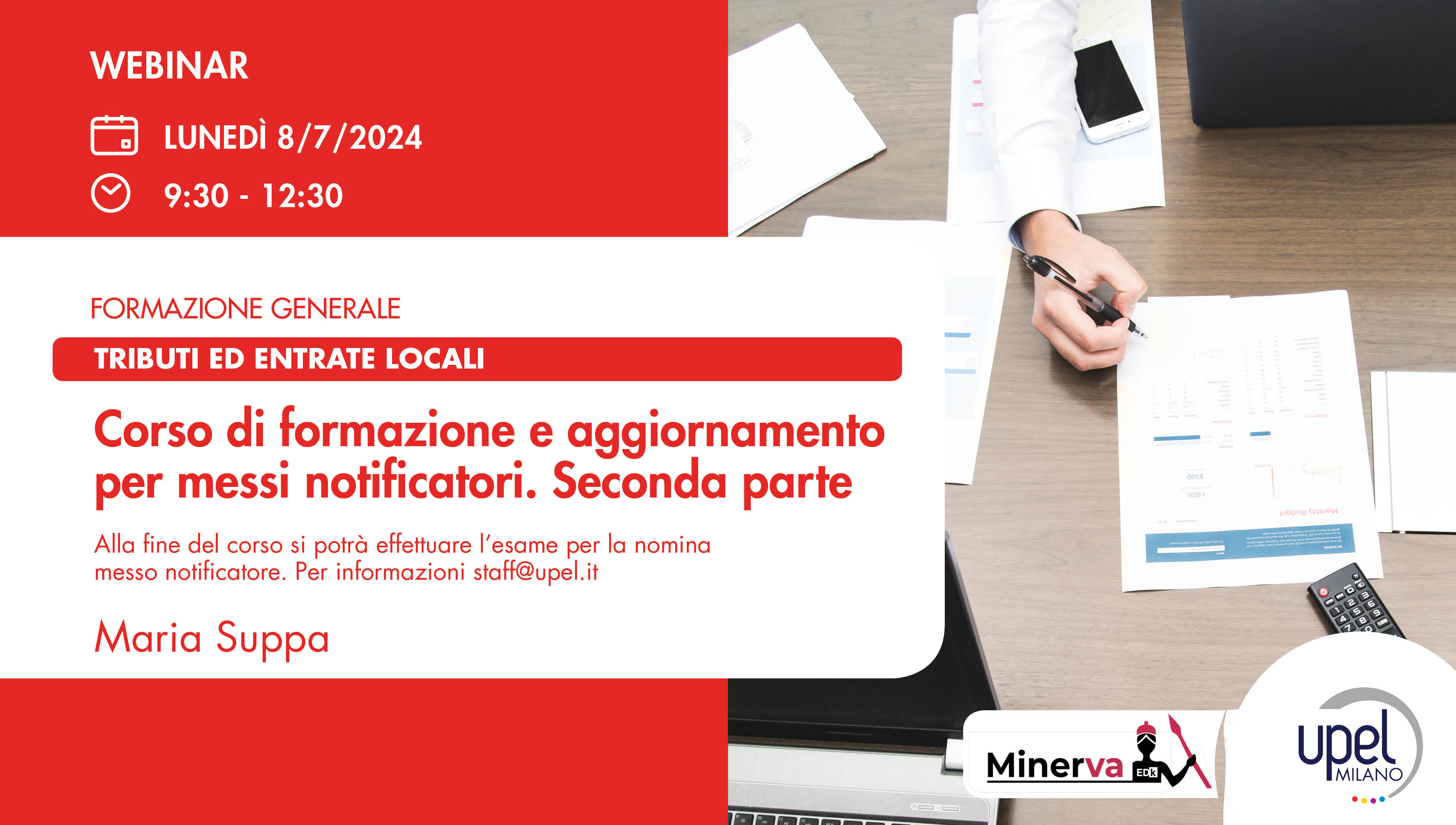 Corso di formazione e aggiornamento per messi notificatori parte II