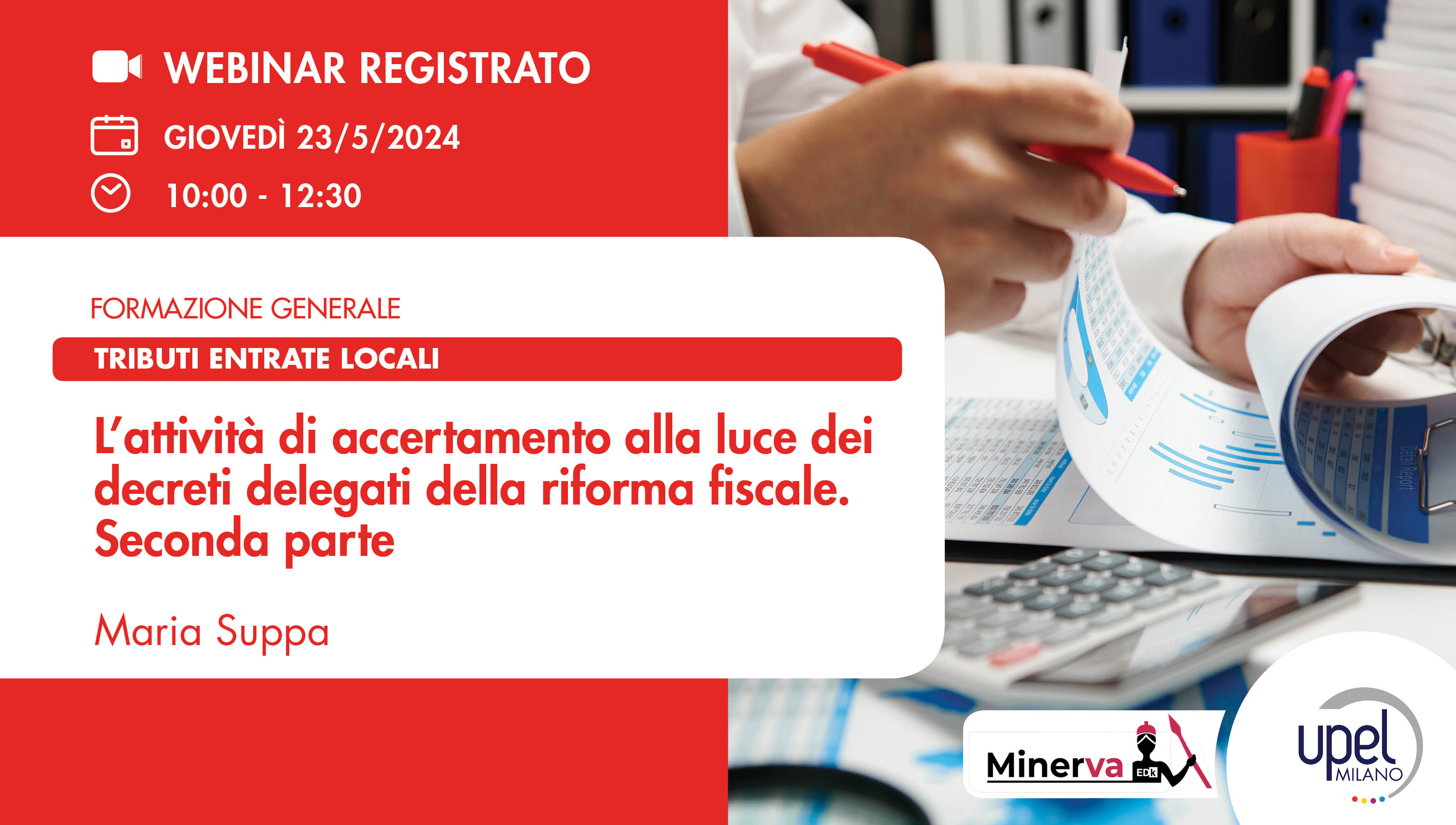 VIDEO - L'attività di accertamento alla luce dei decreti delegati della riforma fiscale.  II parte