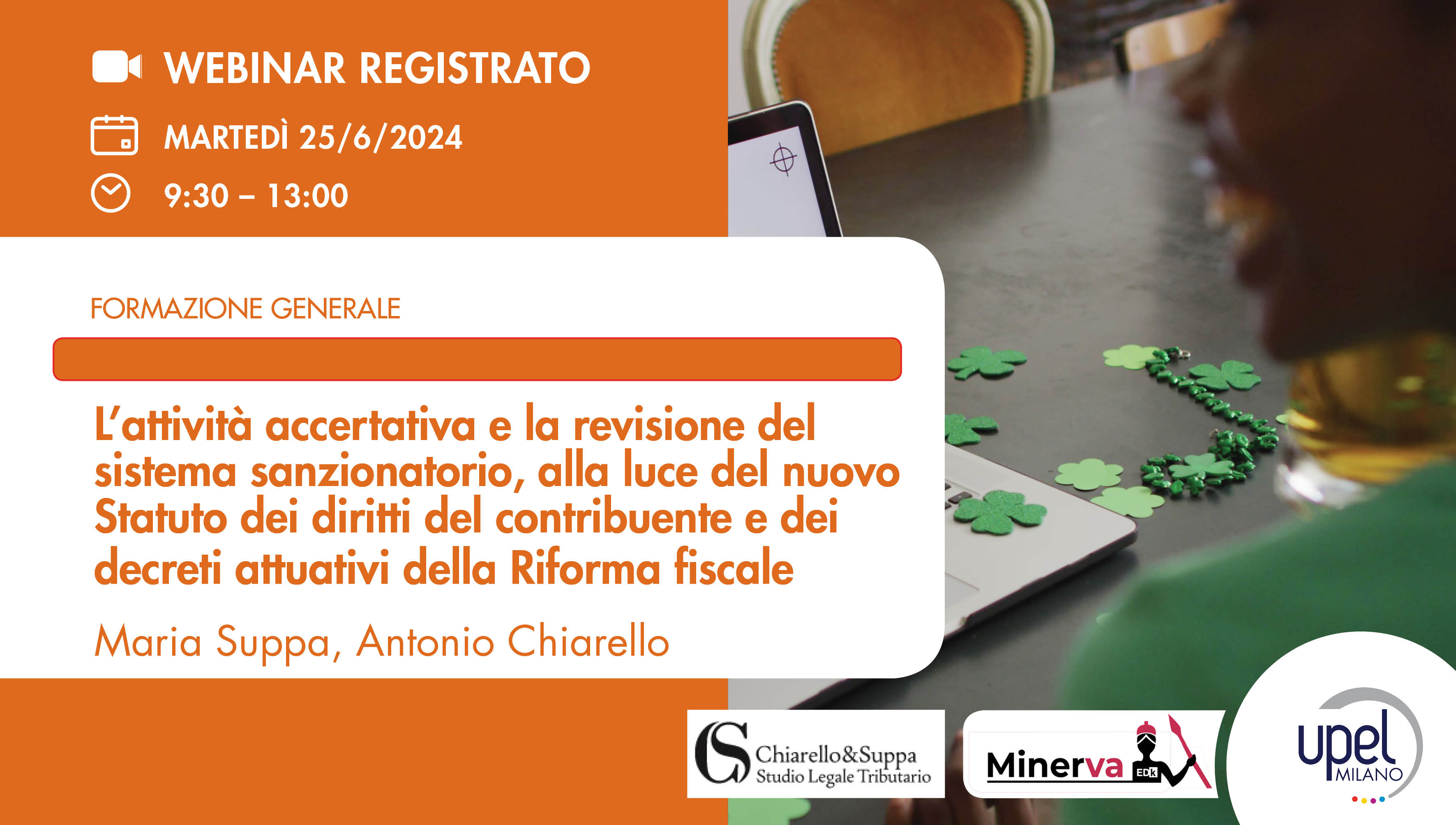 VIDEO - L’attività accertativa e la revisione del sistema sanzionatorio, alla luce del nuovo Statuto dei diritti del contribuente e dei decreti attuativi della Riforma fiscale