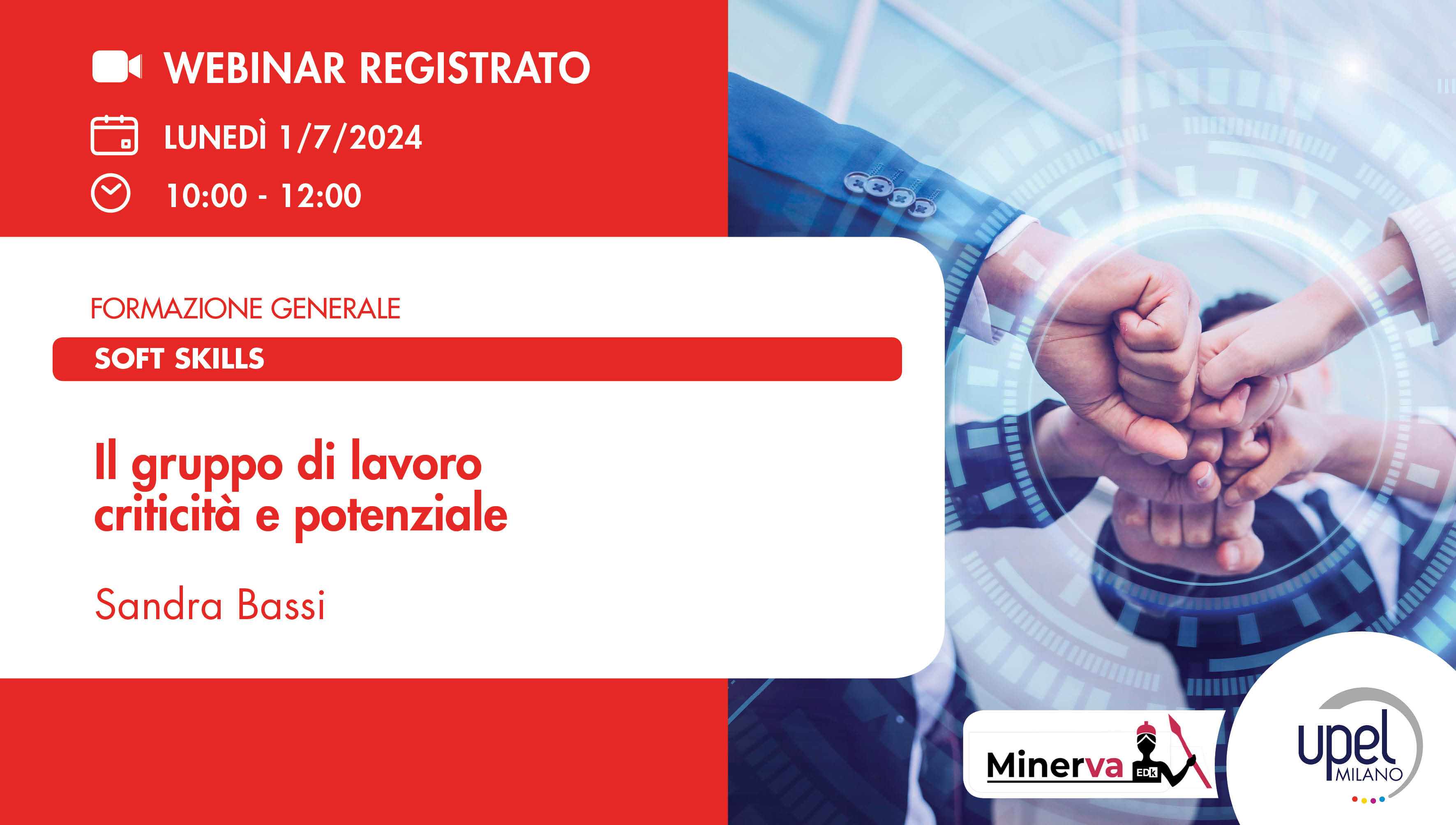 VIDEO - Il gruppo di lavoro criticità e potenziale