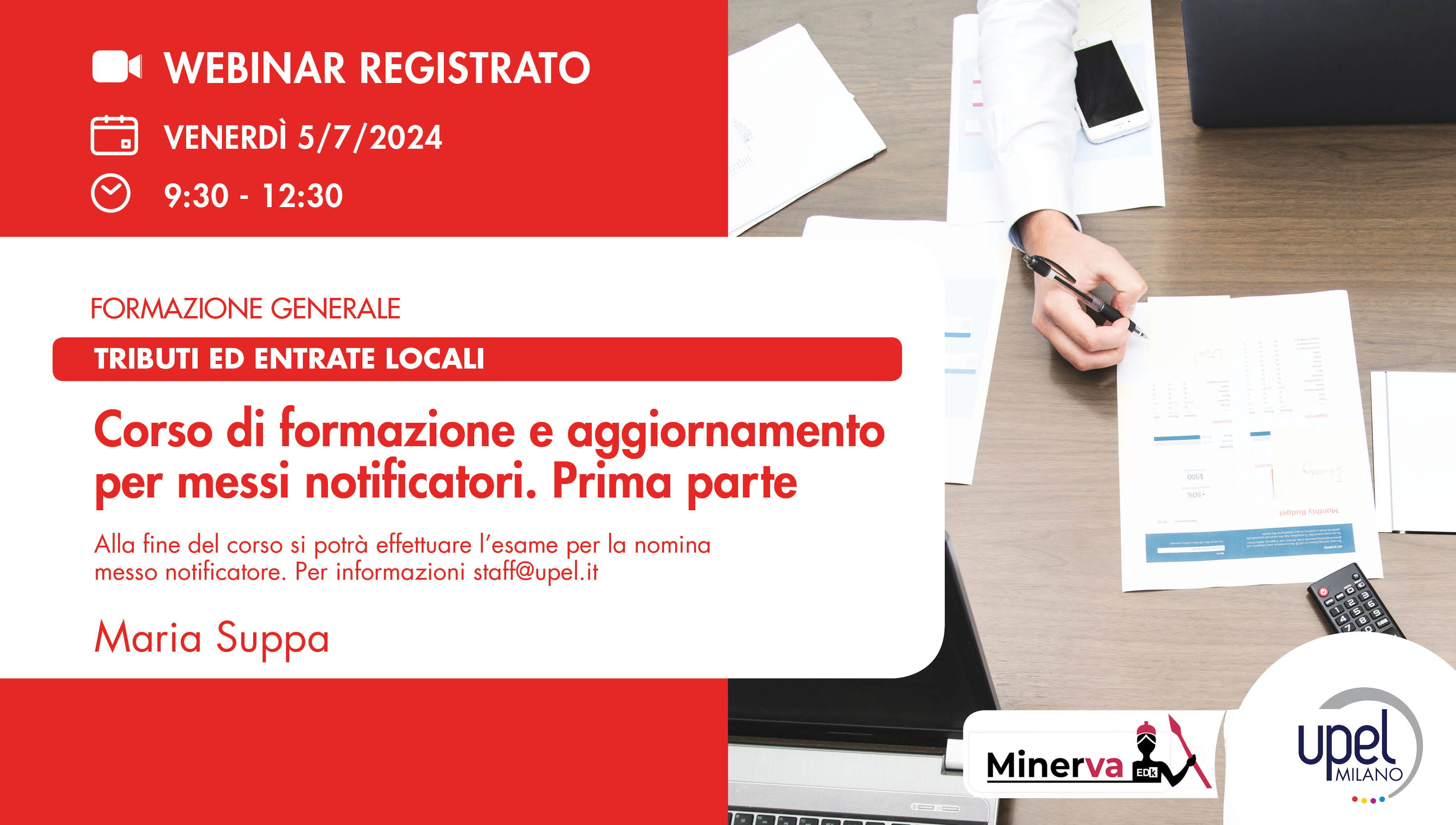 VIDEO - Corso di formazione e aggiornamento per messi notificatori