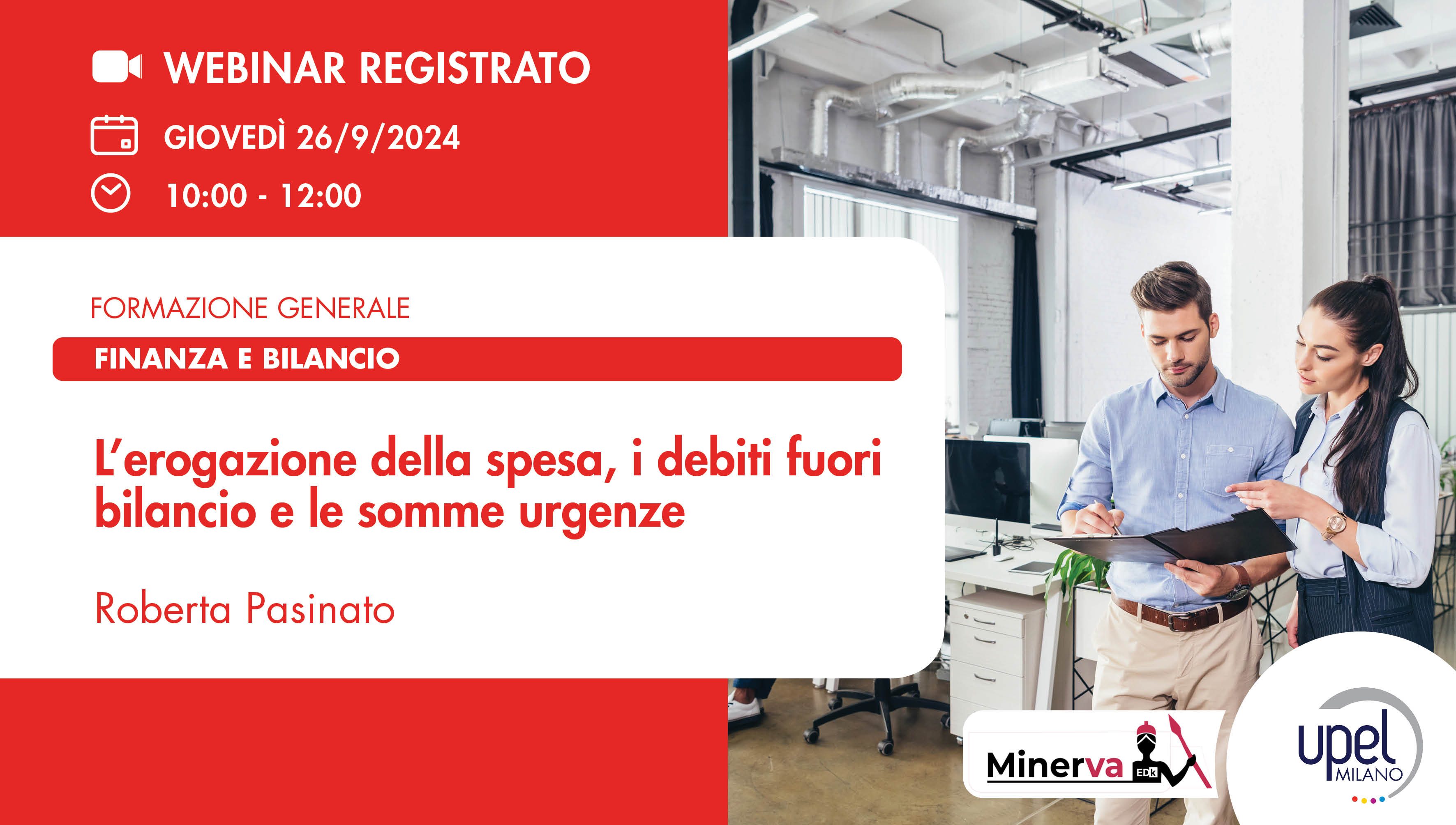 VIDEO - L'erogazione della spesa, i debiti fuori bilancio e le somme urgenze