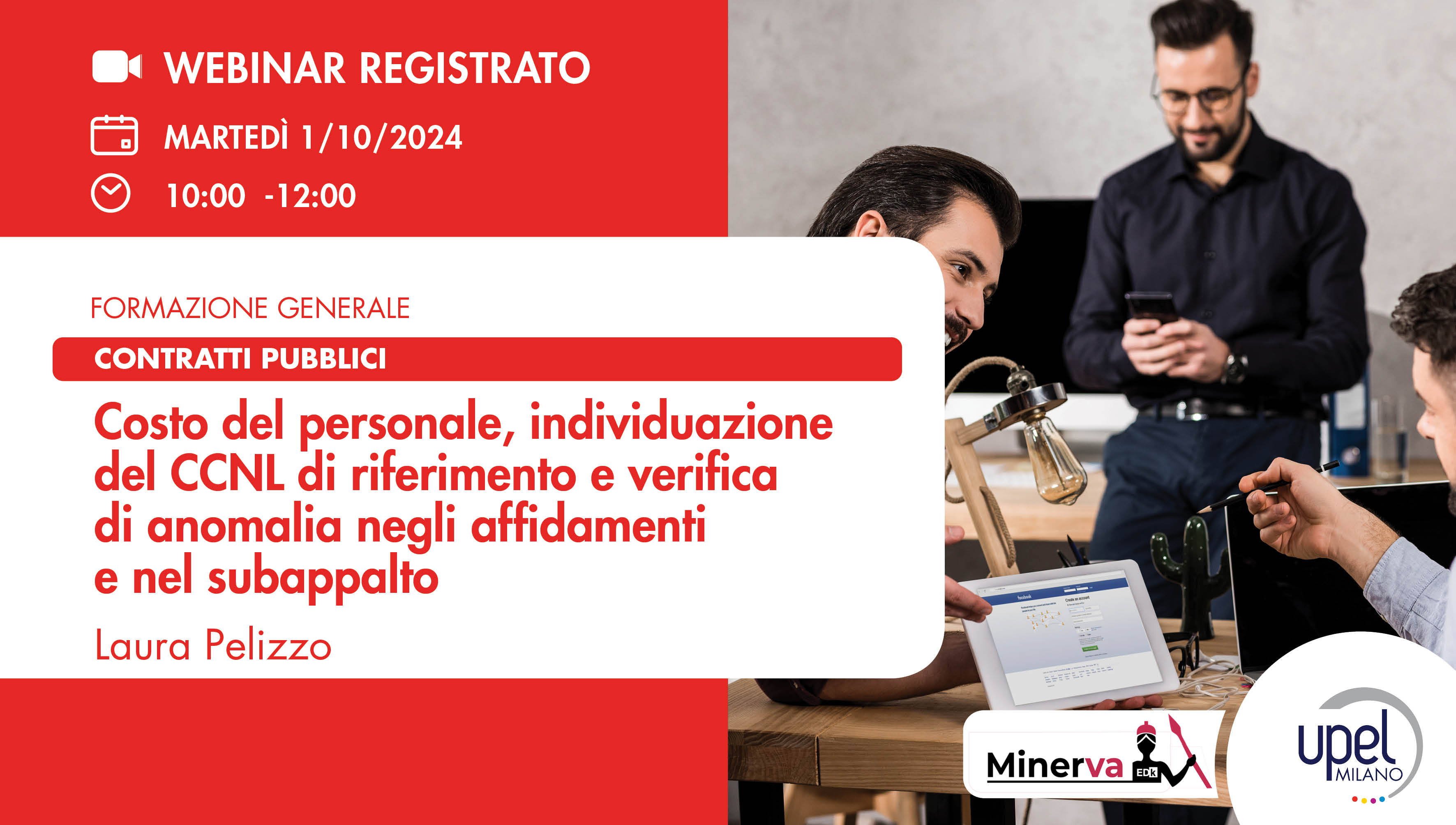 VIDEO - Costo del personale, individuazione del CCNL di riferimento e verifica di anomalia negli affidamenti e nel subappalto