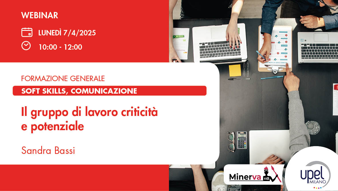 Il gruppo di lavoro criticità e potenziale