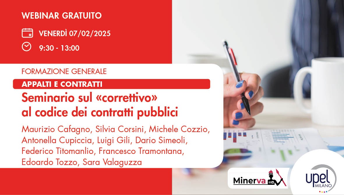 VIDEO - Seminario sul «correttivo» al Codice dei contratti pubblici