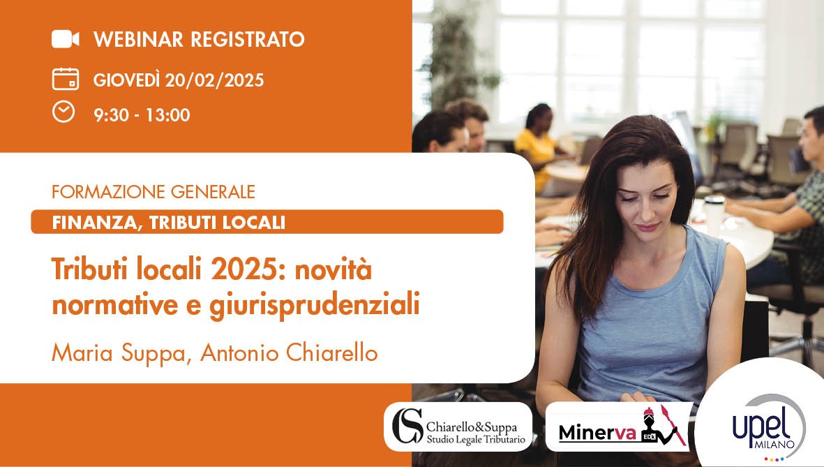 VIDEO - Tributi locali 2025: novità normative e giurisprudenziali