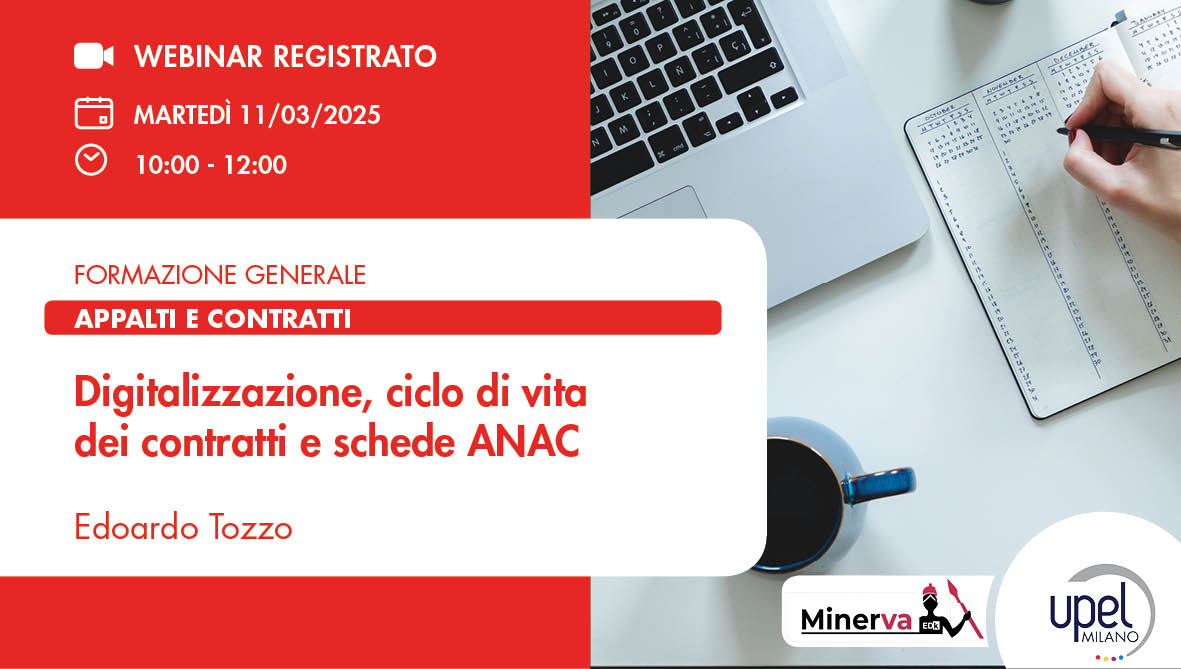 VIDEO - Digitalizzazione, ciclo di vita dei contratti e schede ANAC