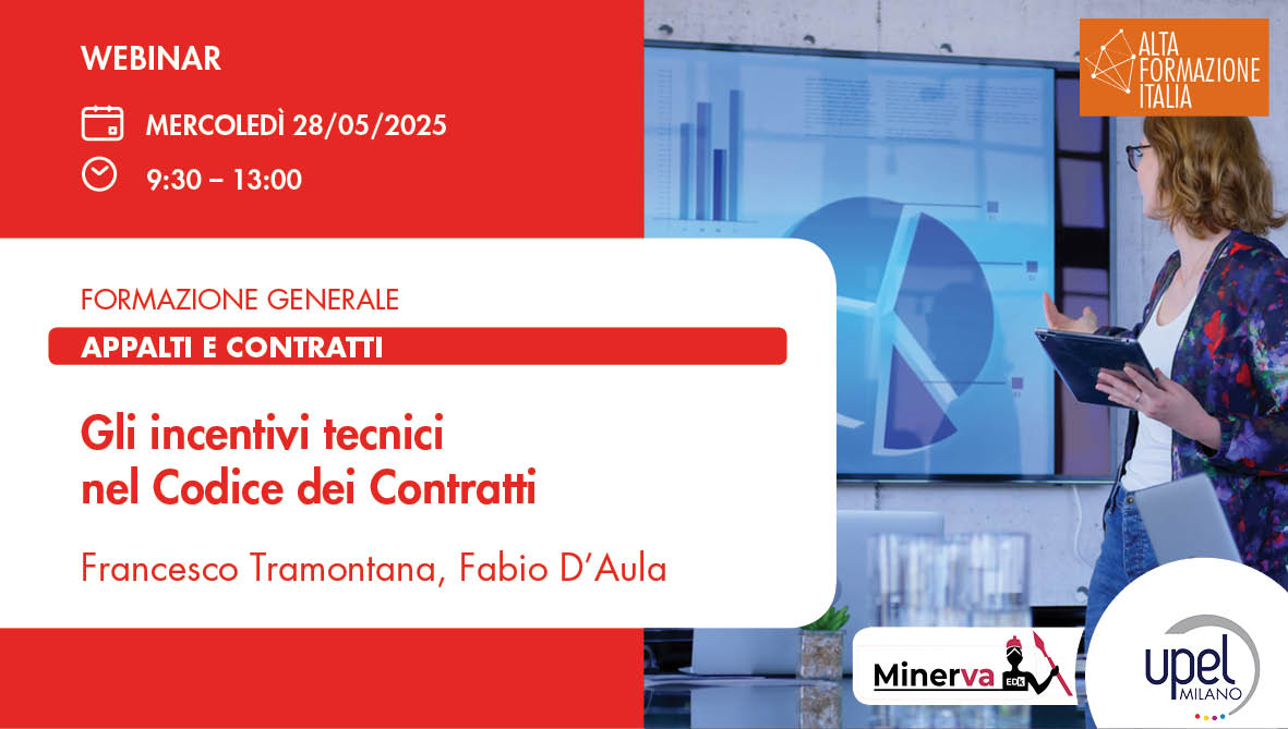 Gli incentivi tecnici nel Codice dei Contratti
