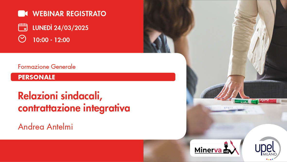 VIDEO - Relazioni sindacali, contrattazione integrativa