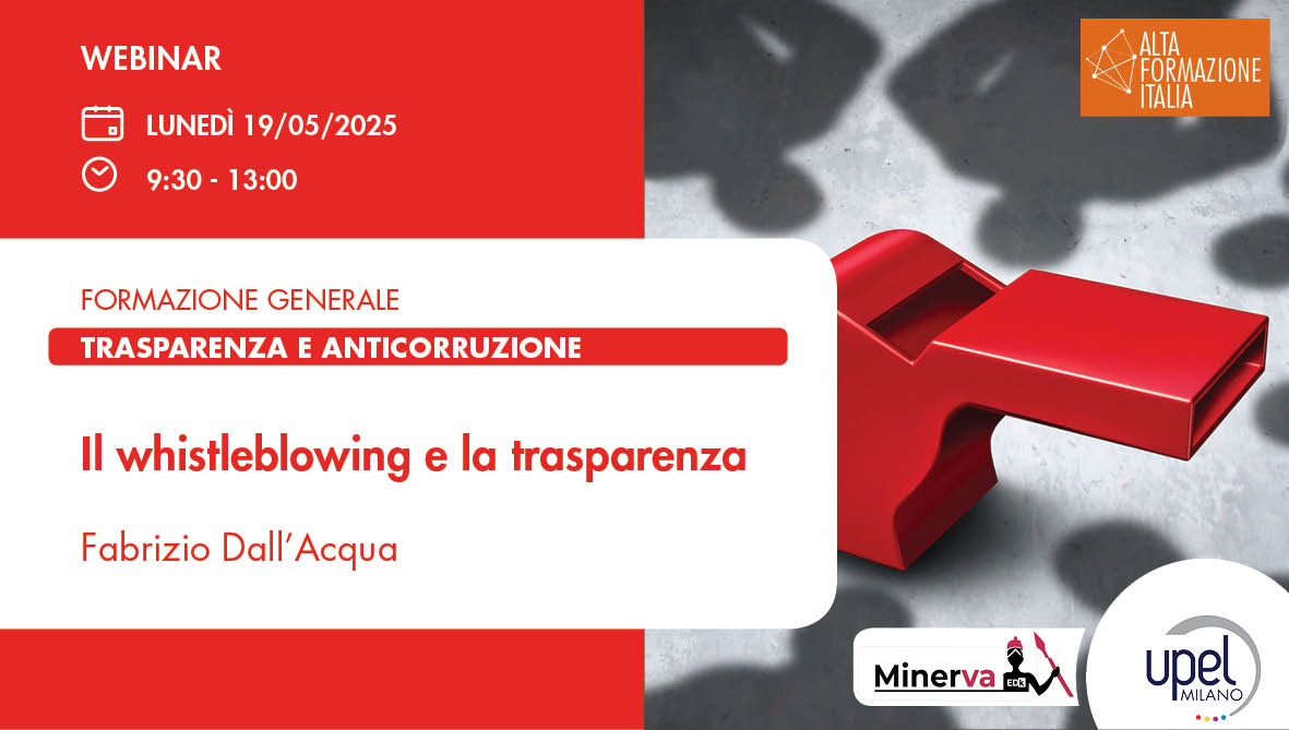 Il whistleblowing e la trasparenza