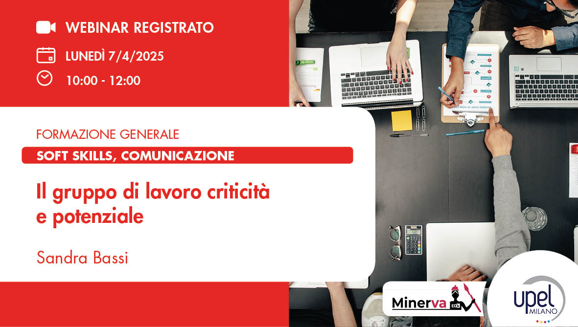 VIDEO - Il gruppo di lavoro criticità e potenziale