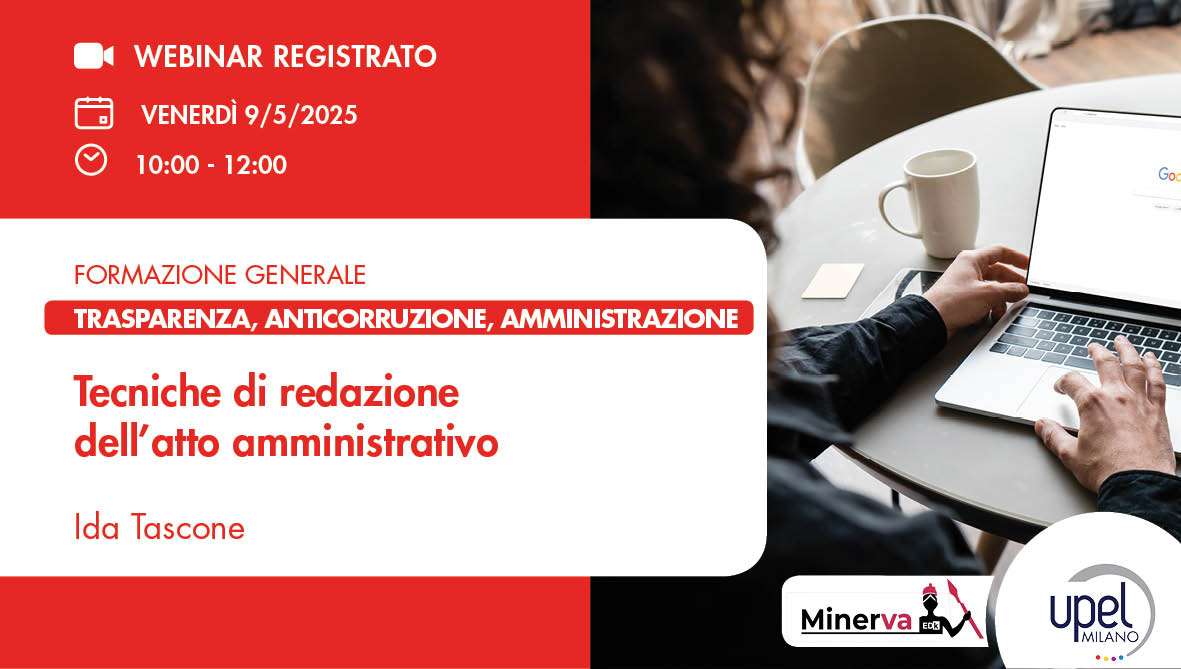 VIDEO - Tecniche di redazione dell'atto amministrativo