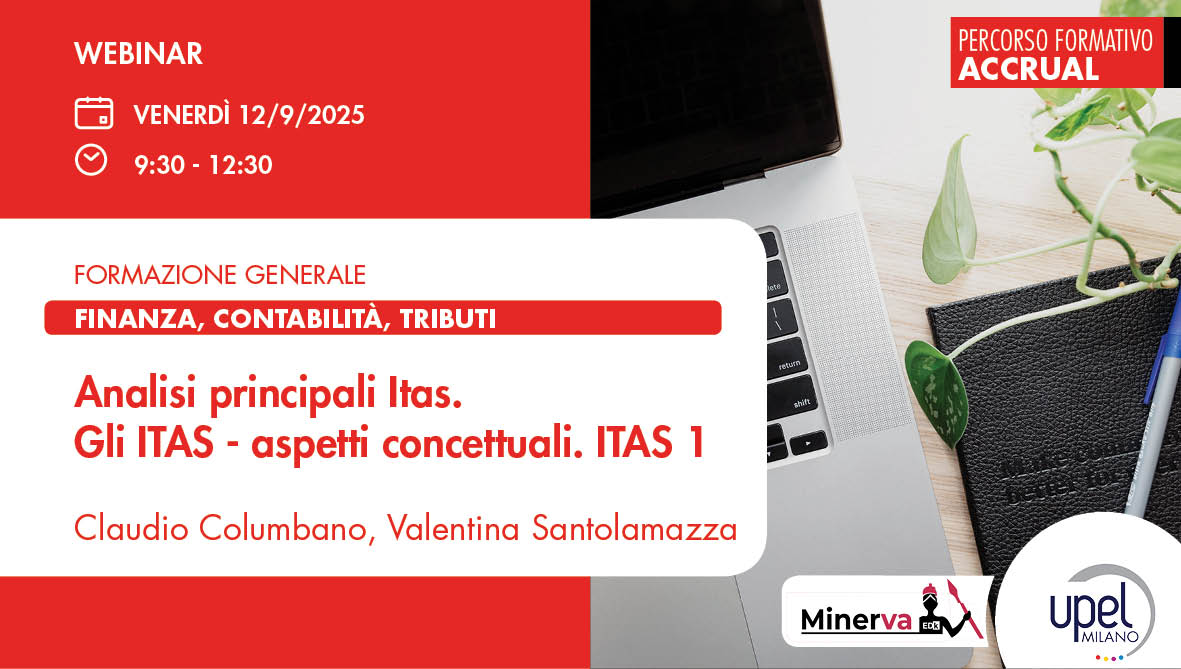 Analisi principali Itas • Gli ITAS – aspetti concettuali • ITAS 1