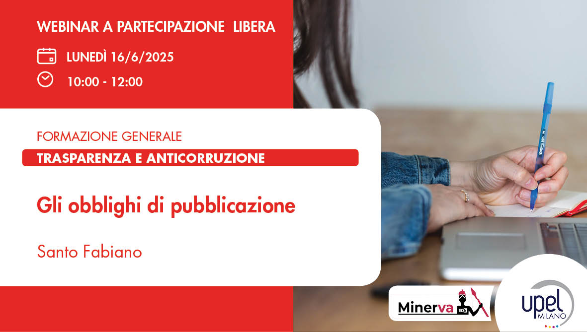 Gli obblighi di pubblicazione