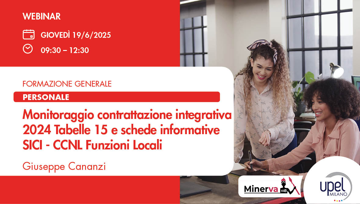 Monitoraggio contrattazione integrativa 2024 Tabelle 15 e schede informative SICI - CCNL Funzioni Locali