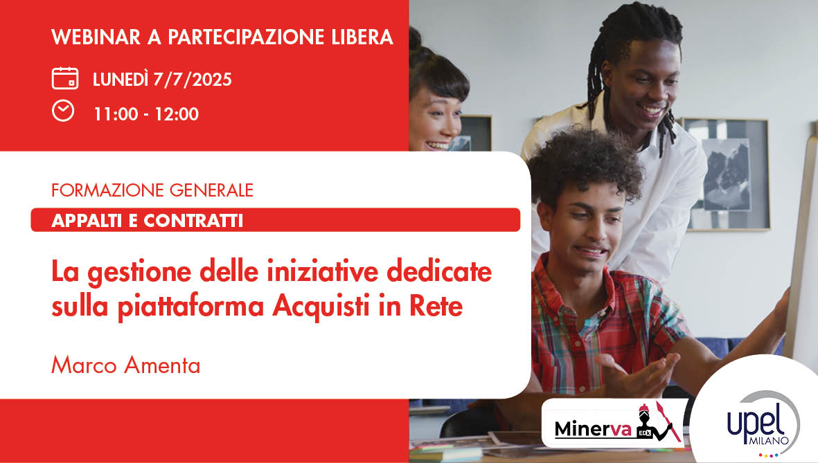 La gestione delle iniziative dedicate sulla piattaforma Acquisti in Rete
