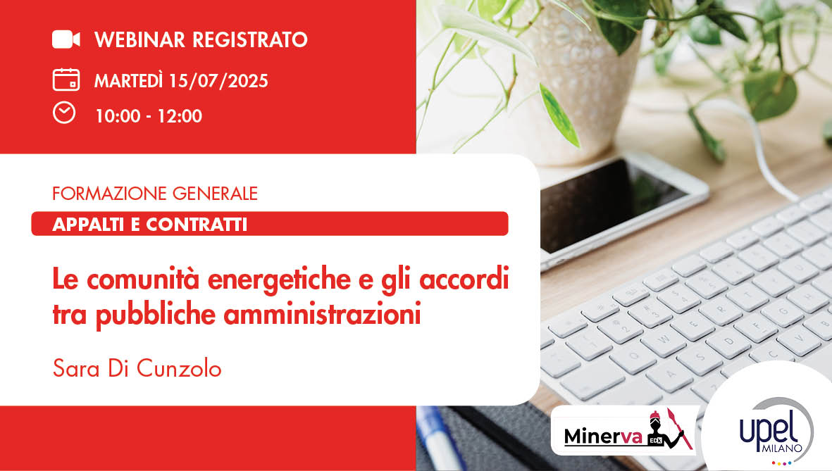 VIDEO - Le comunità energetiche e gli accordi tra pubbliche amministrazioni