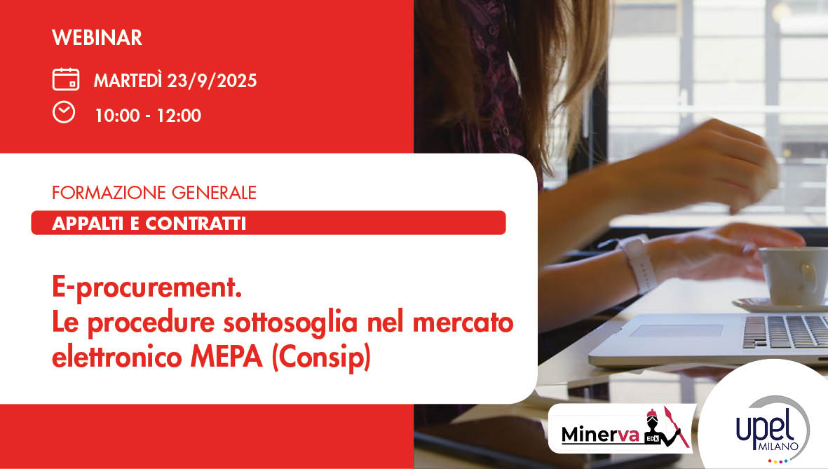 E-procurement – Le procedure sottosoglia nel mercato elettronico MEPA (Consip)