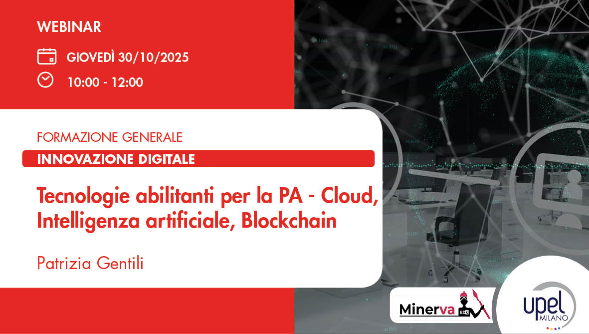 Tecnologie abilitanti per la PA - Cloud, Intelligenza artificiale, Blockchain