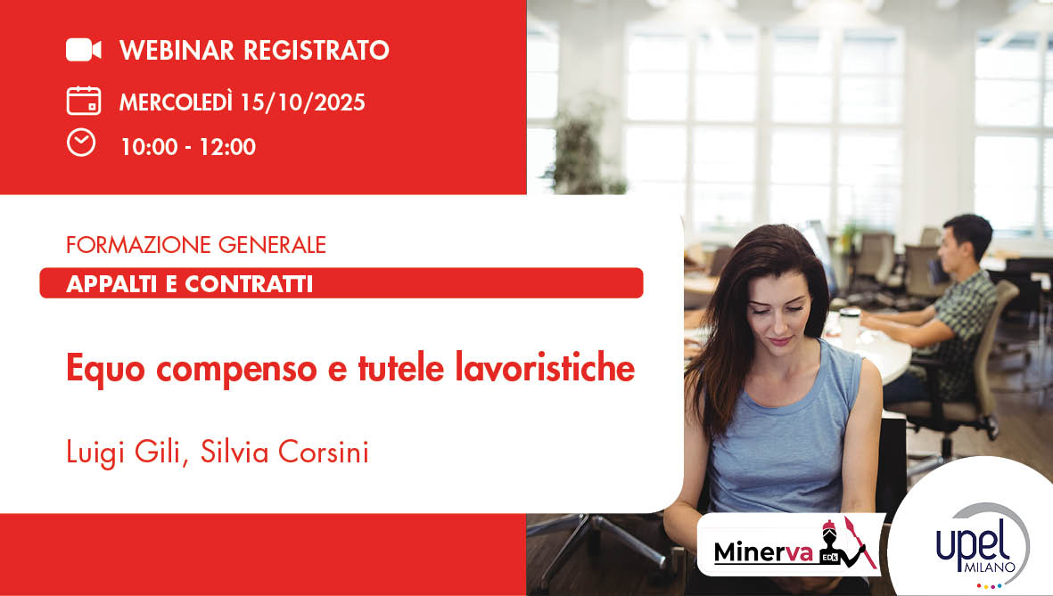 VIDEO - Equo compenso e tutele lavoristiche