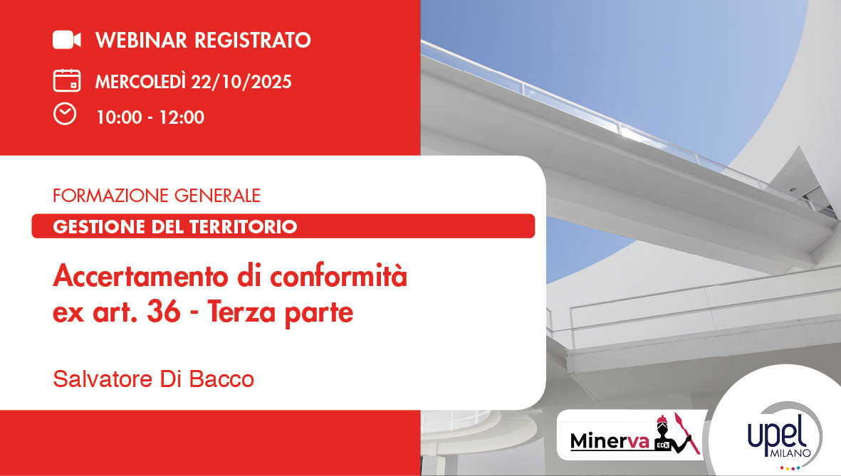 VIDEO - Accertamento di conformità Art. 36 bis T.U. Edilizia Dpr 380/2001 - Terza Parte