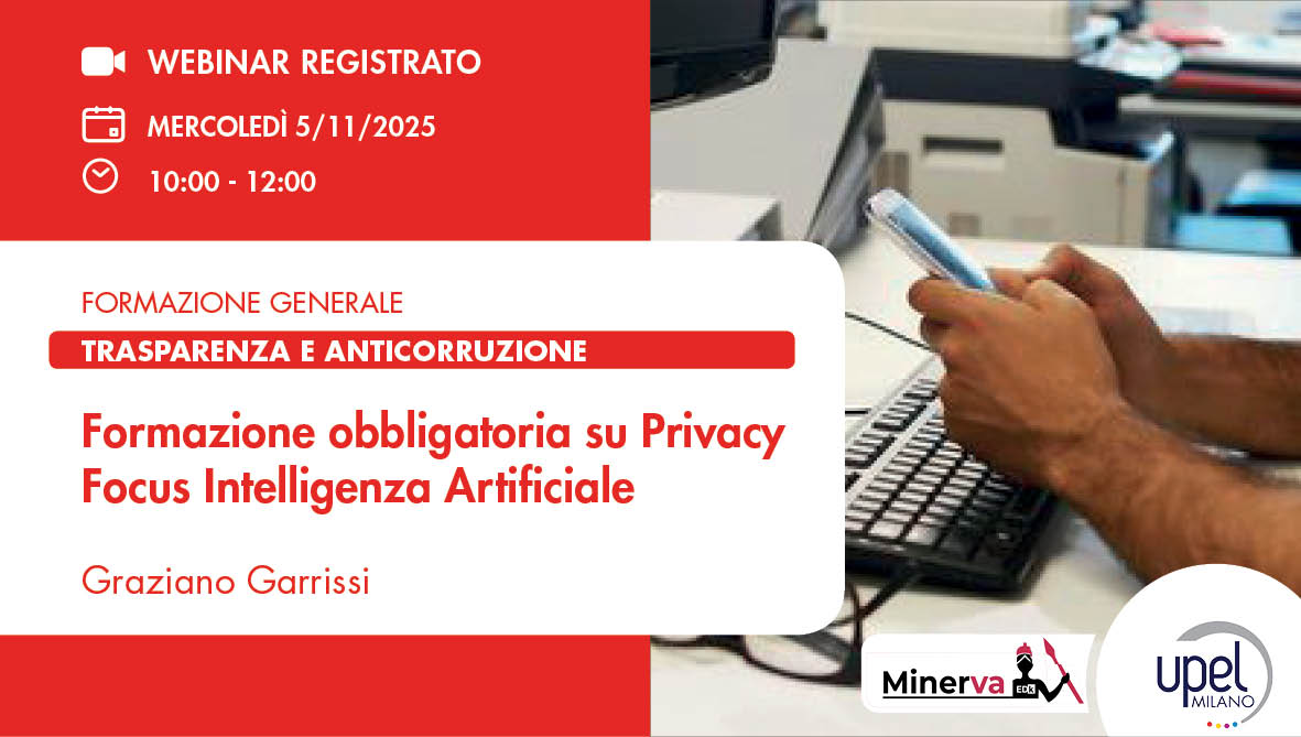 VIDEO - Formazione obbligatoria su Privacy Focus Intelligenza Artificiale
