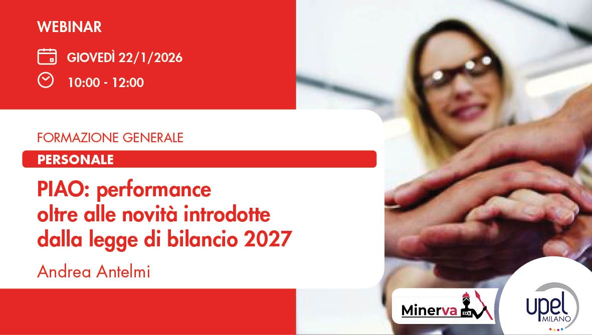 PIAO -  performance oltre alle novità introdotte dalla legge di bilancio 2026