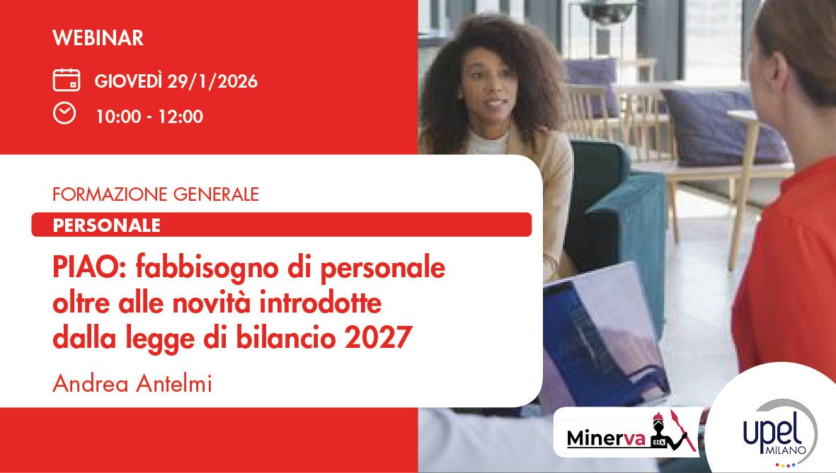 PIAO: fabbisogno di personale oltre alle novità introdotte dalla legge di bilancio 2027
