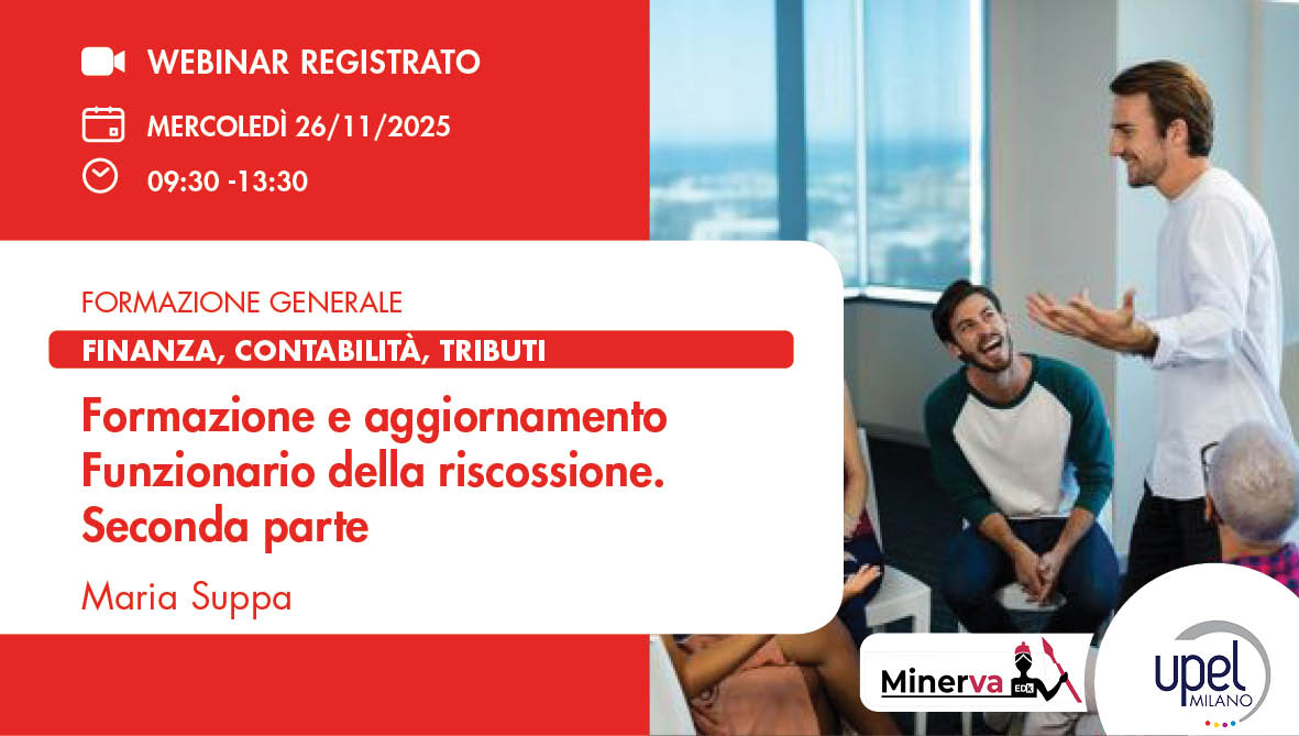 VIDEO - Formazione e aggiornamento Funzionario della riscossione - II PARTE