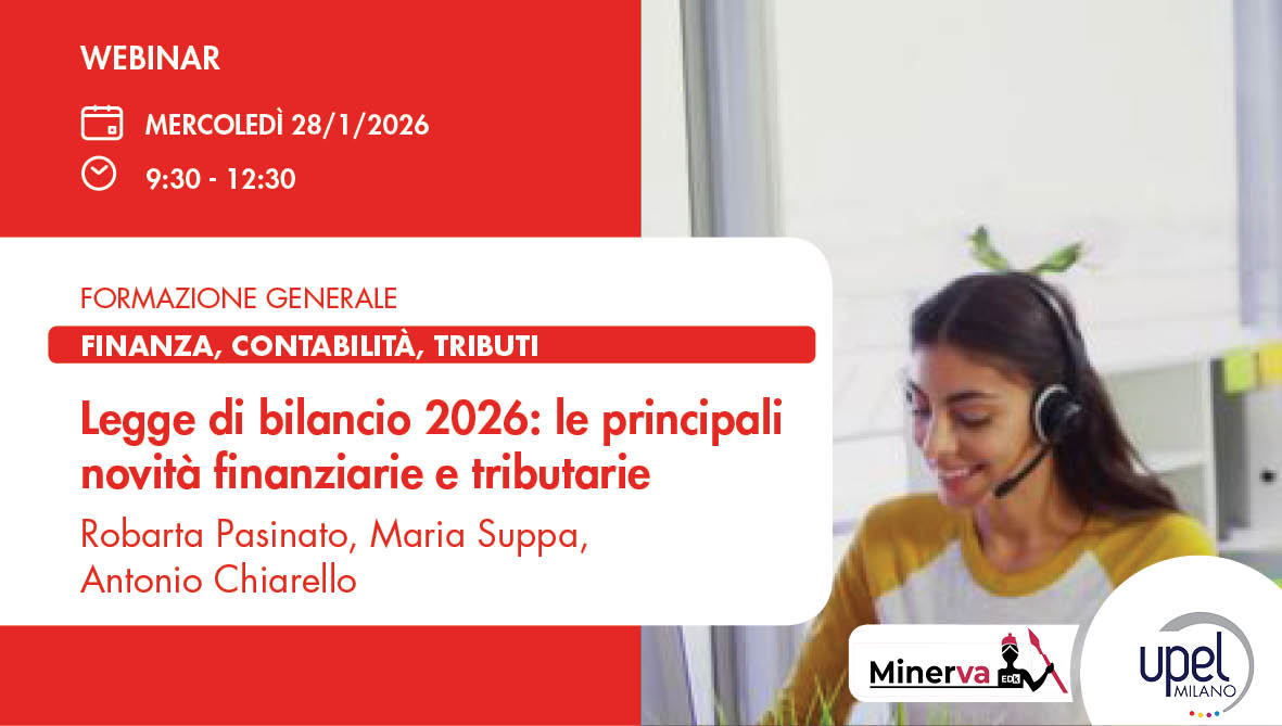 LEGGE DI BILANCIO 2026: le principali novità finanziarie e tributarie