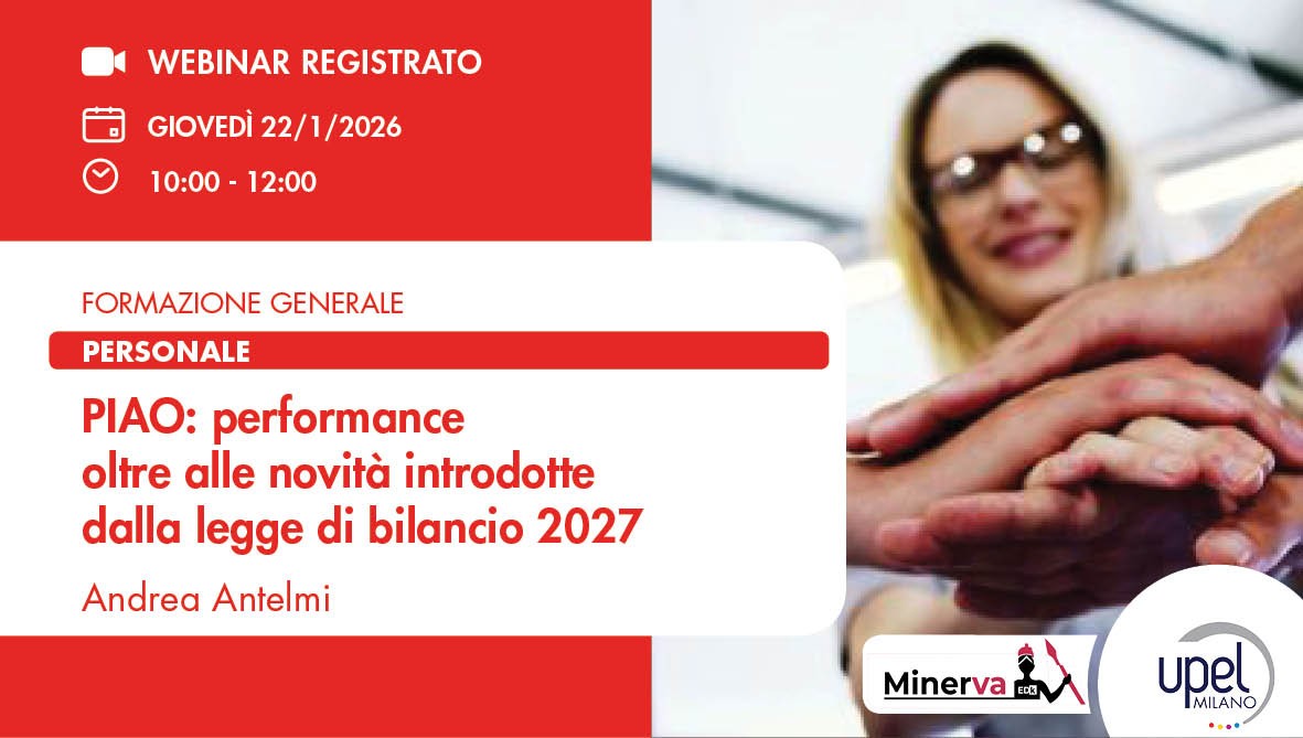 VIDEO - PIAO -  performance oltre alle novità introdotte dalla legge di bilancio 2026