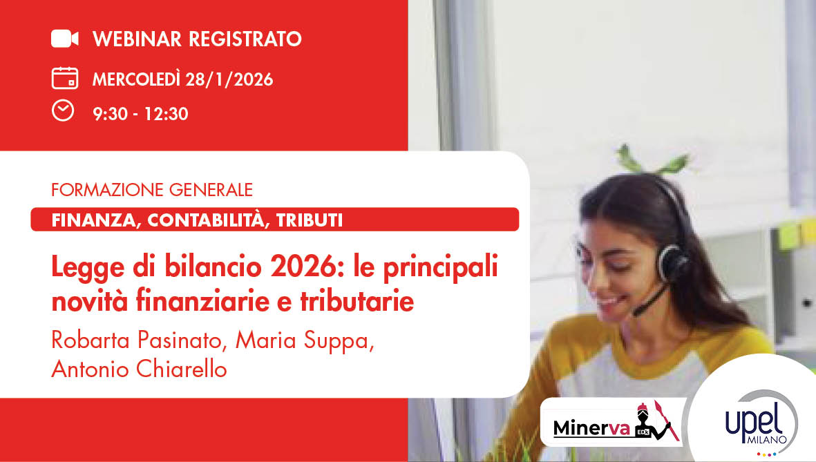 VIDEO - LEGGE DI BILANCIO 2026: le principali novità finanziarie e tributarie