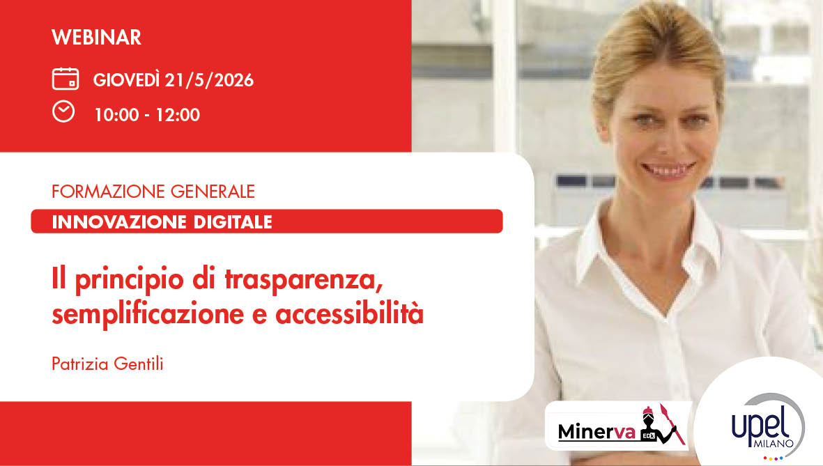 Il principio di trasparenza, semplificazione e accessibilità