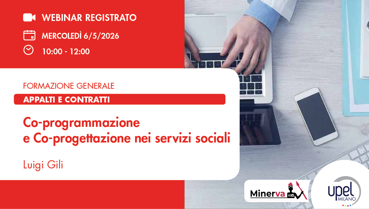 VIDEO - Co-programmazione e co-progettazione nei servizi sociali