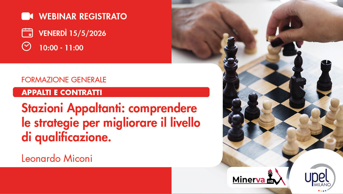 VIDEO - Stazioni Appaltanti: comprendere le strategie per migliorare il livello di qualificazione