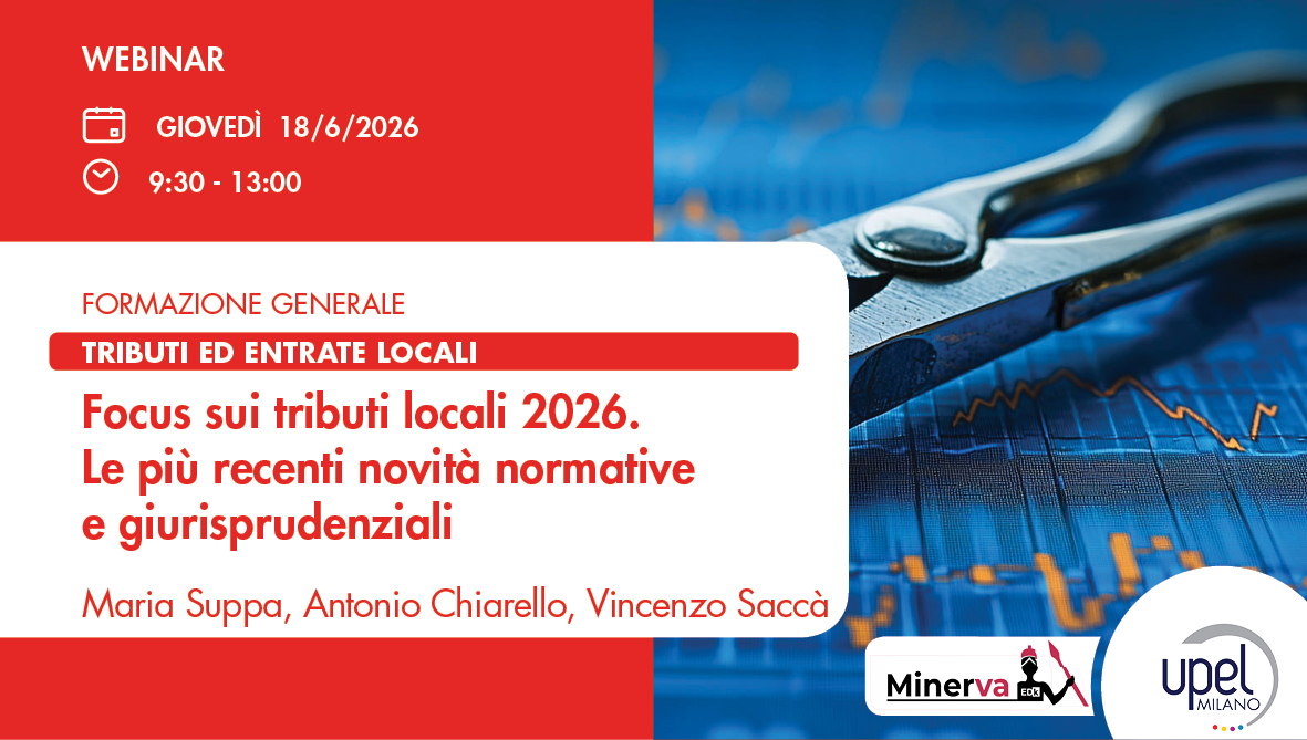 Focus sui tributi locali 2026 - le più recenti novità normative e giurisprudenziali