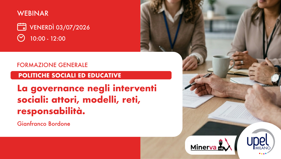 La governance negli interventi sociali: attori, modelli, reti, responsabilità