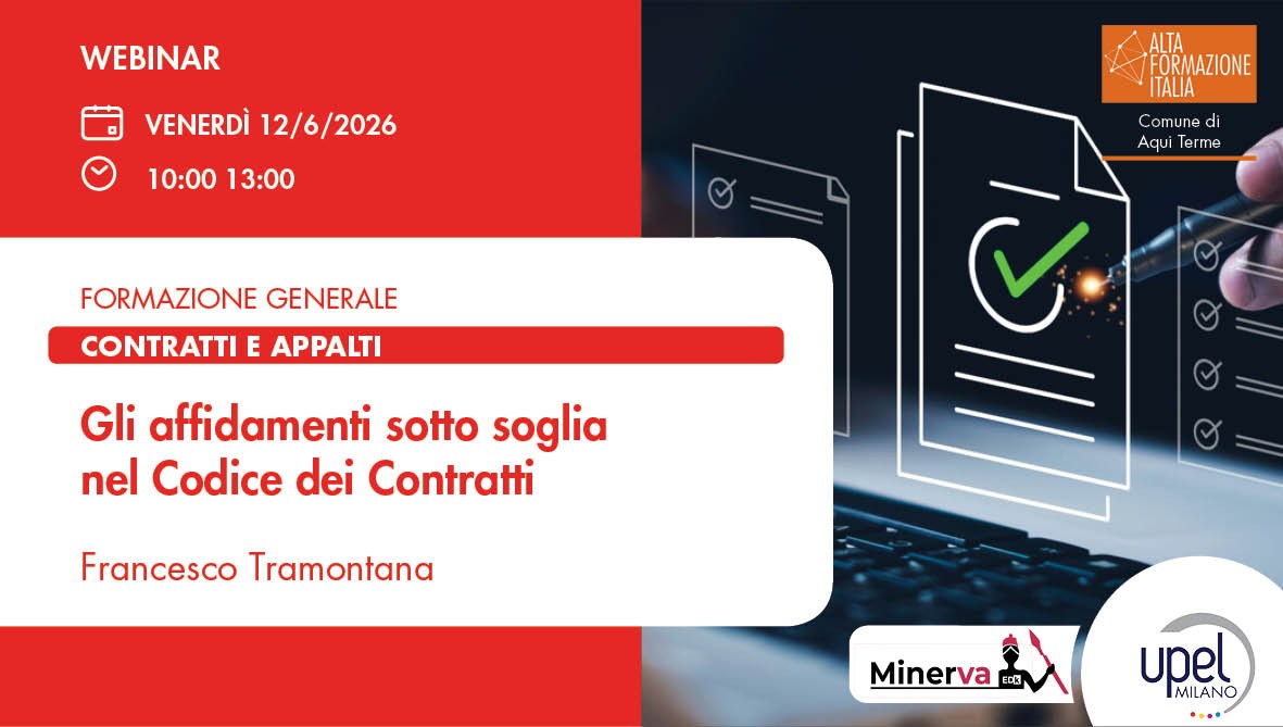 Gli affidamenti sotto soglia nel Codice dei contratti