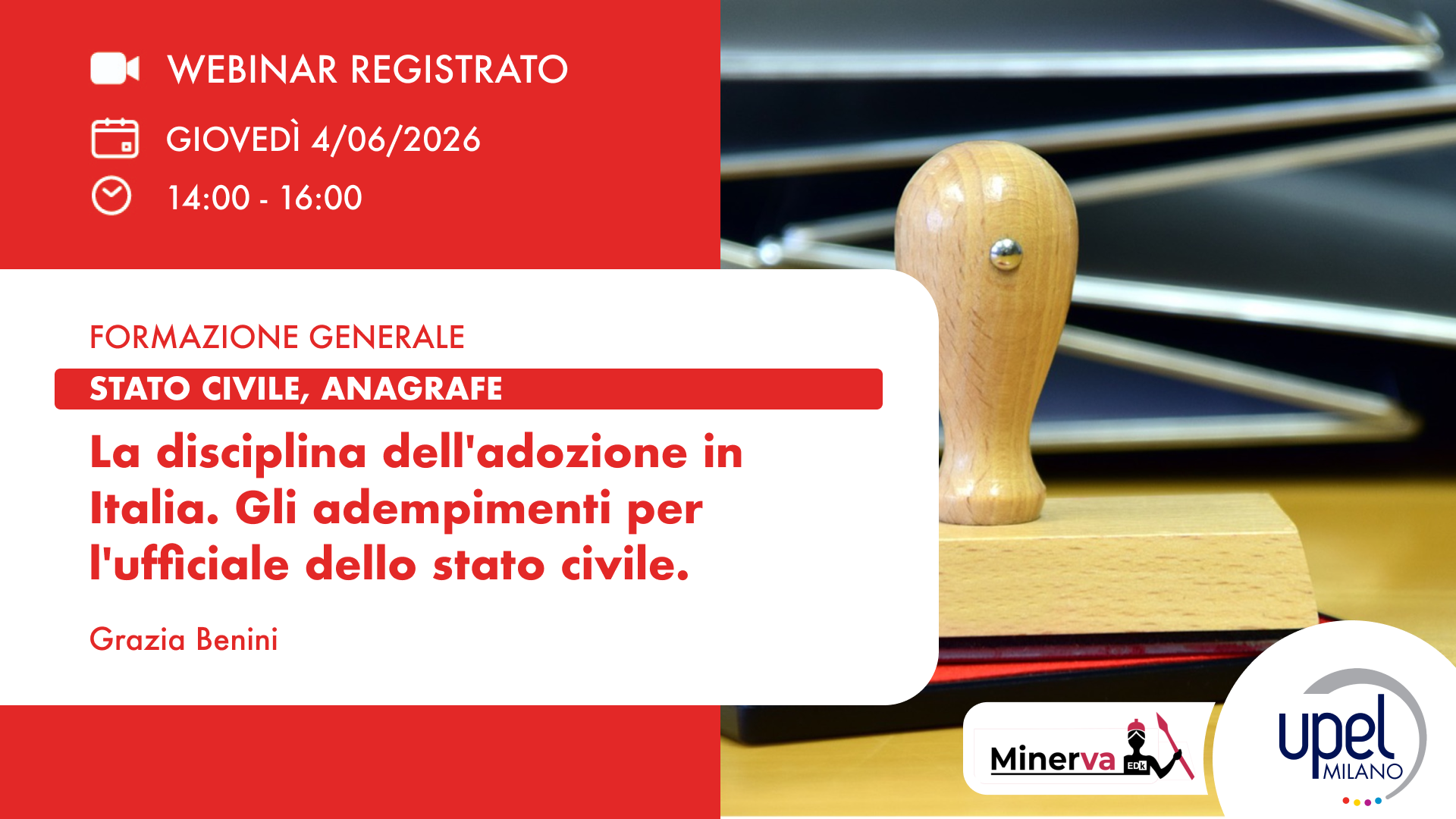 VIDEO - La disciplina dell'adozione in Italia. Gli adempimenti per l'ufficiale dello stato civile