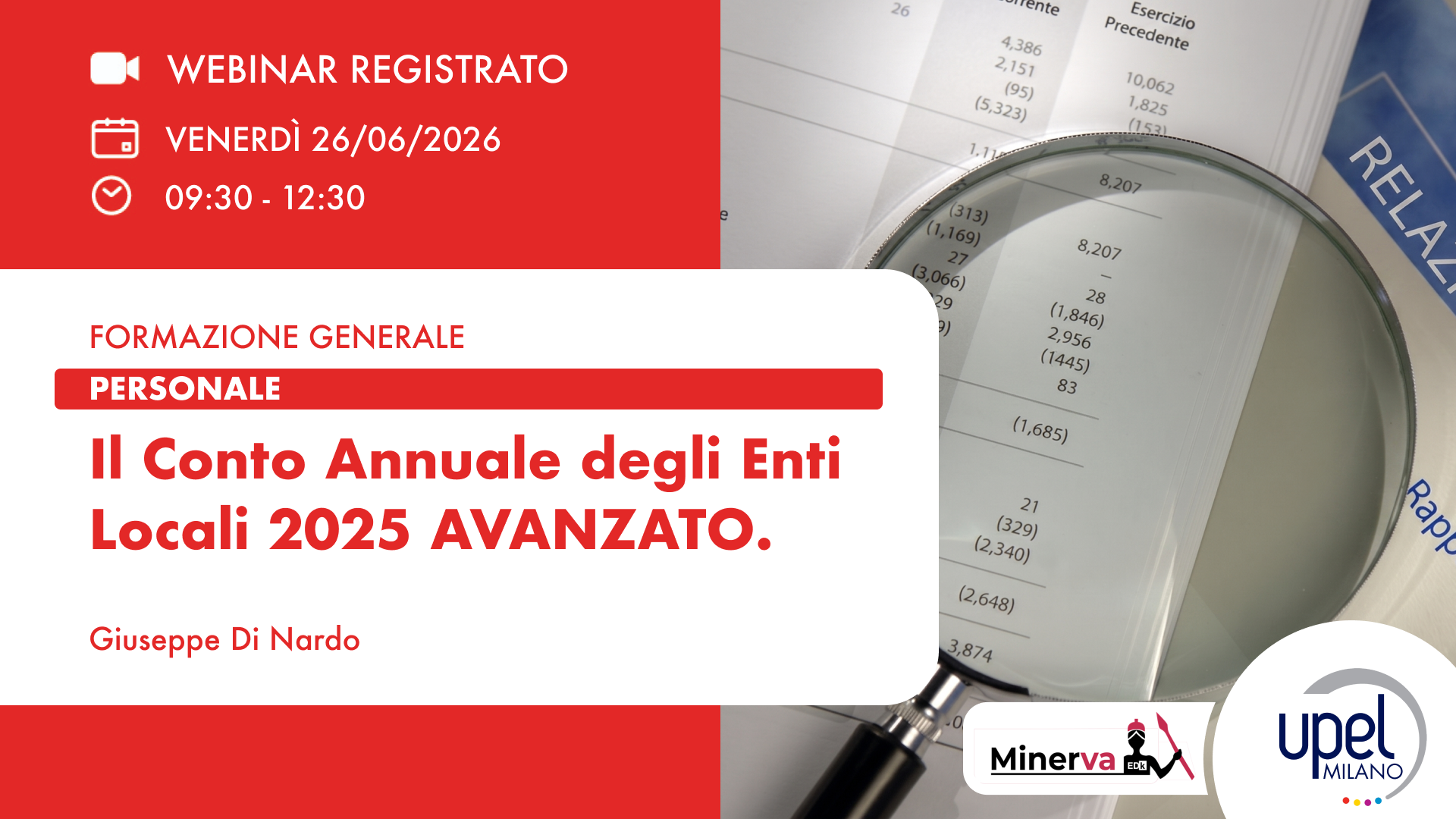 VIDEO - Il Conto Annuale degli Enti Locali 2025 AVANZATO