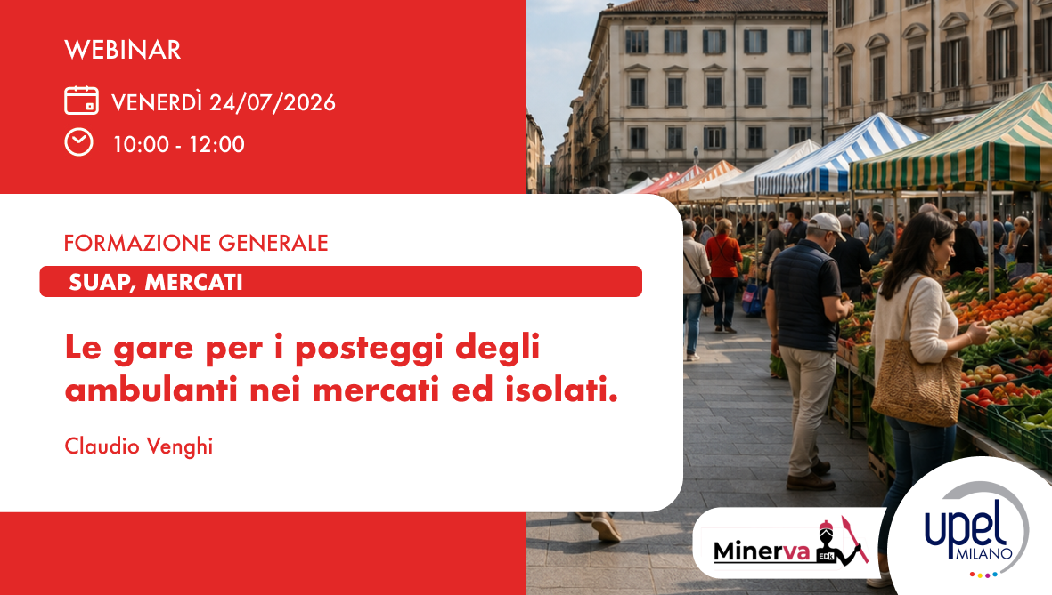 Le gare per i posteggi degli ambulanti nei mercati ed isolati