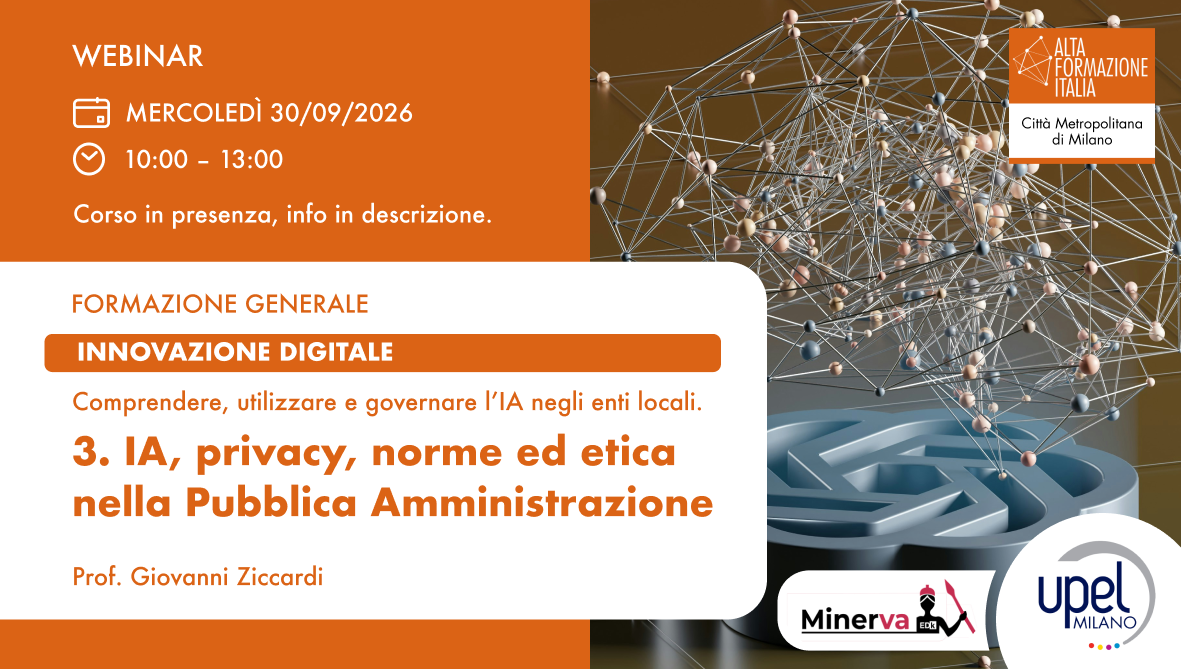 IA, privacy, norme ed etica nella Pubblica Amministrazione