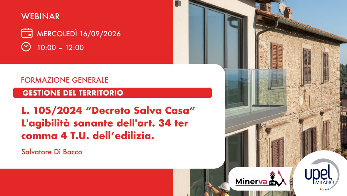 L. 105/2024 “Decreto Salva Casa” L'agibilità sanante dell'art. 34 ter comma 4 T.U. dell’edilizia