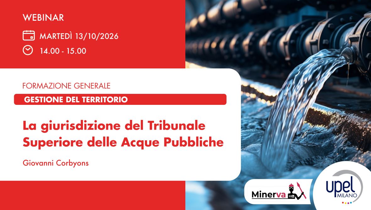 La giurisdizione del Tribunale Superiore delle Acque Pubbliche