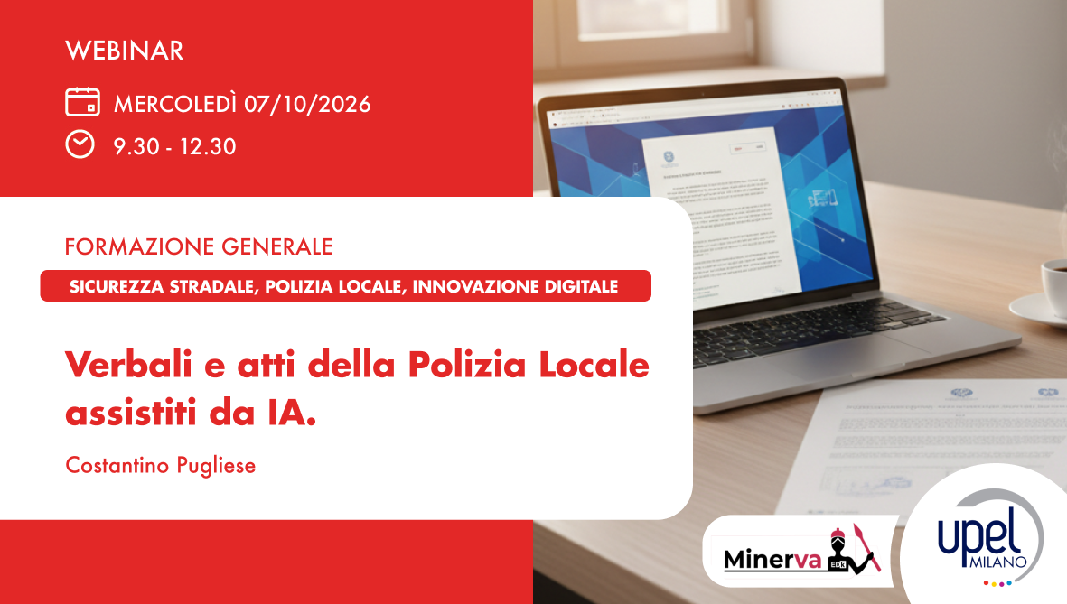 Verbali e atti della Polizia Locale assistiti da IA