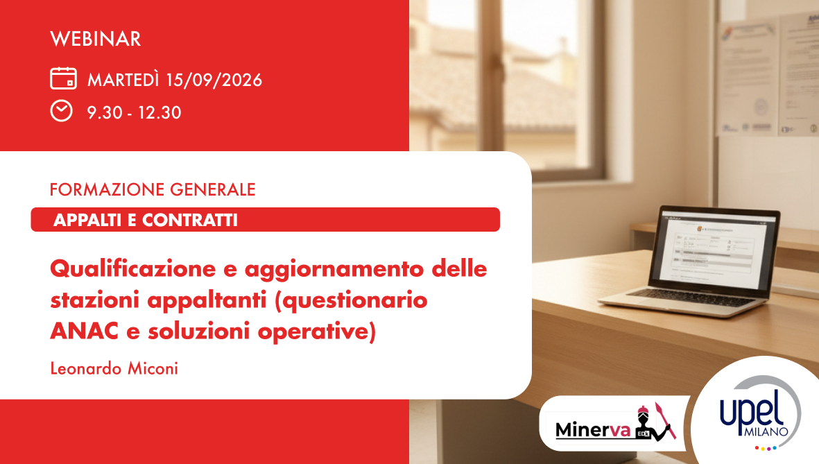 Qualificazione e aggiornamento delle stazioni appaltanti (questionario ANAC e soluzioni operative)