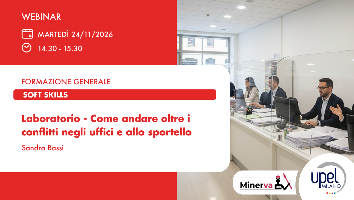 Laboratorio - Come andare oltre i conflitti negli uffici e allo sportello